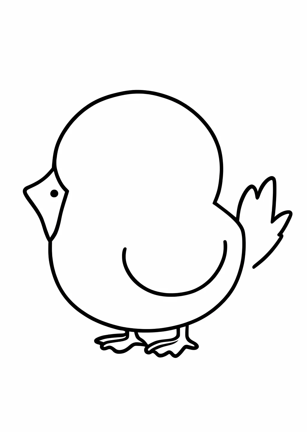 数字ぬりえ・ことり（脳トレ）