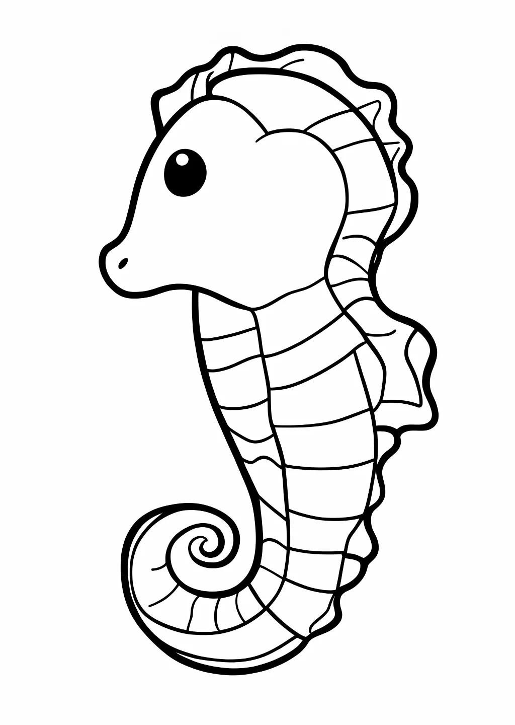 たつのおとしごの塗り絵
