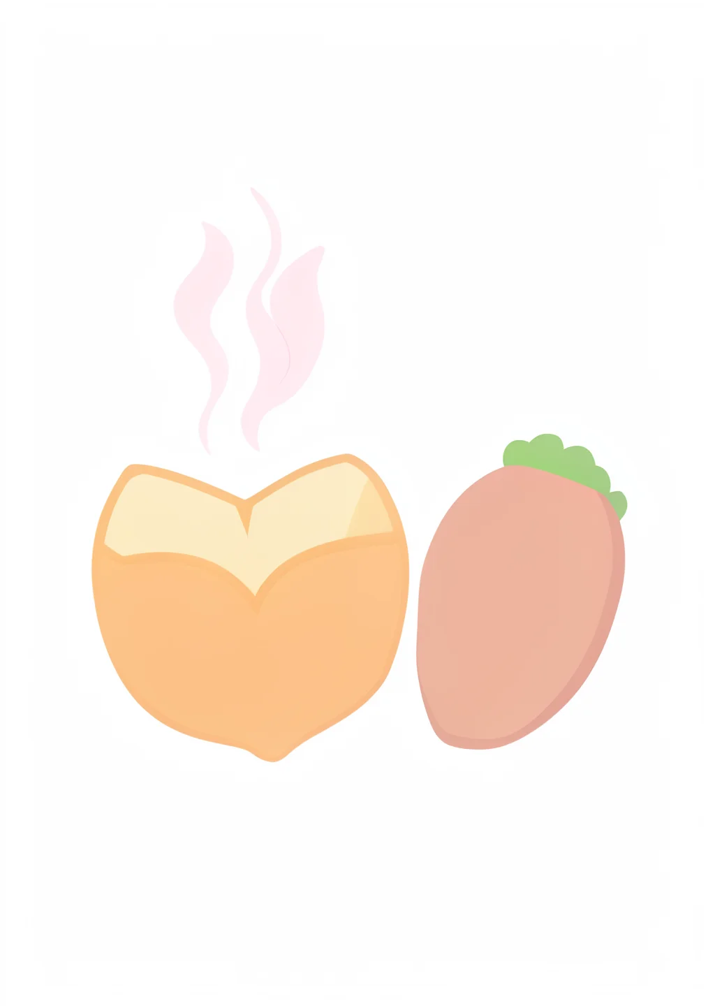 焼き芋(さつまいも)の塗り絵の見本
