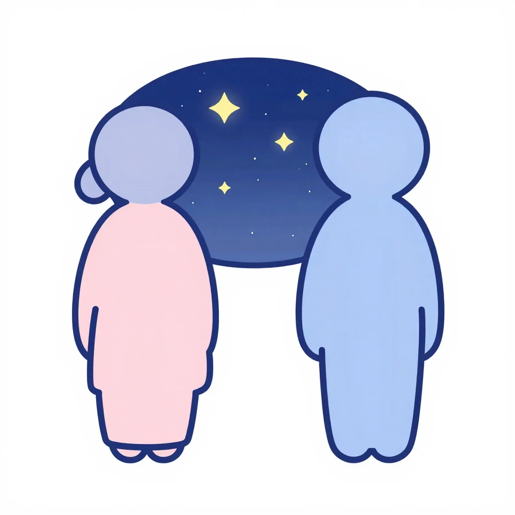 織姫と彦星の塗り絵の見本
