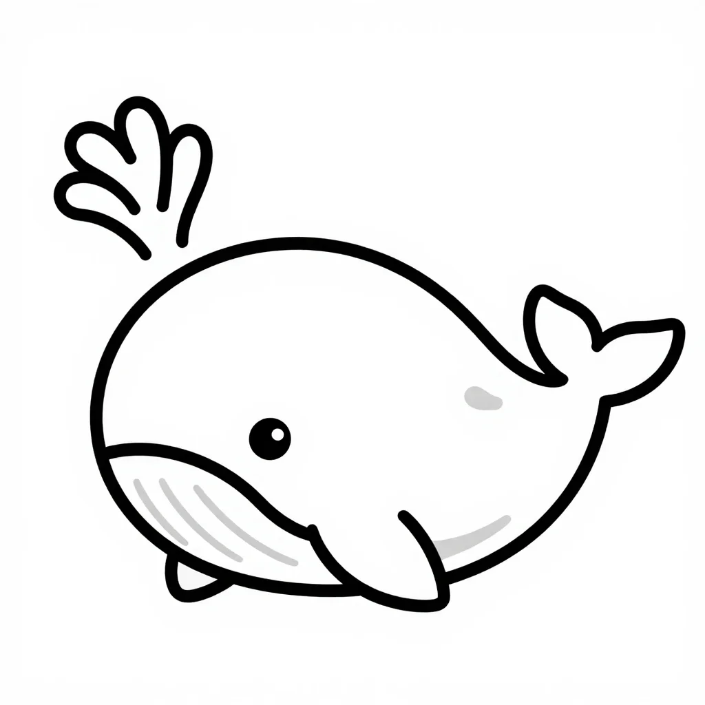 くじらの塗り絵